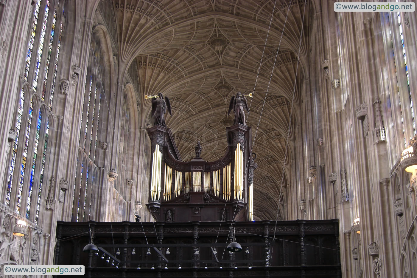 Cambridge - King's College Chapel, the chapel organ